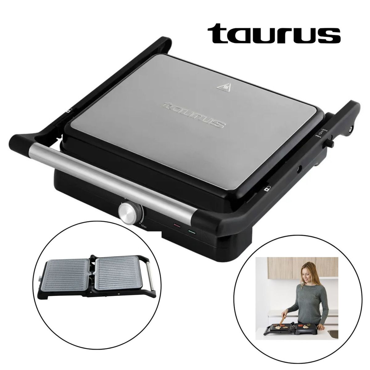 TAURUS - Sandwichera Parrilla Grill Asteria II Taurus