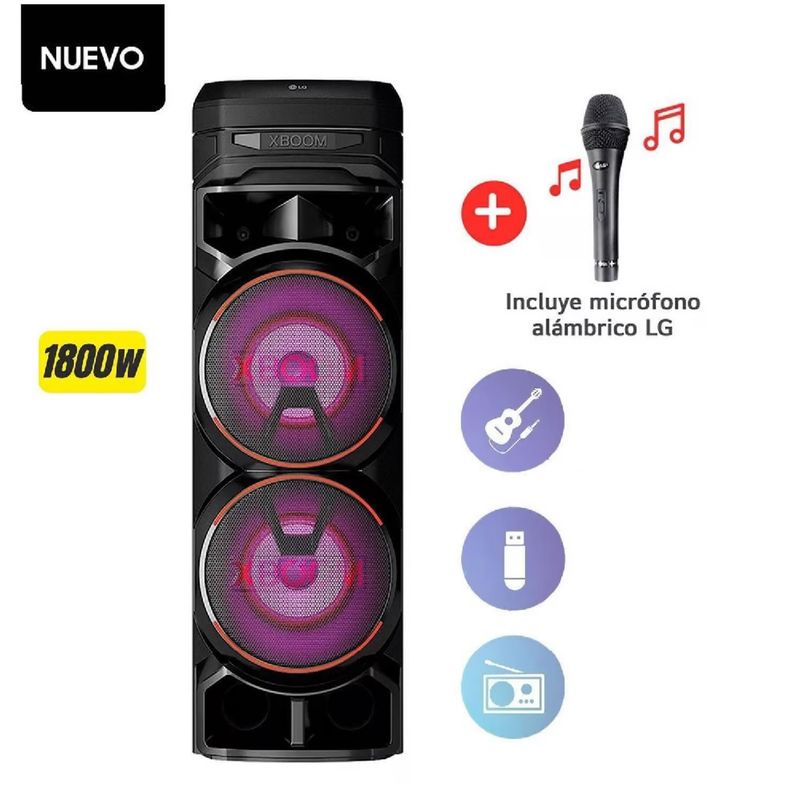 LG - TORRE SONIDO LG XBOOM RNC9 MULTI-BLUETOOTH KARAOKE STAR