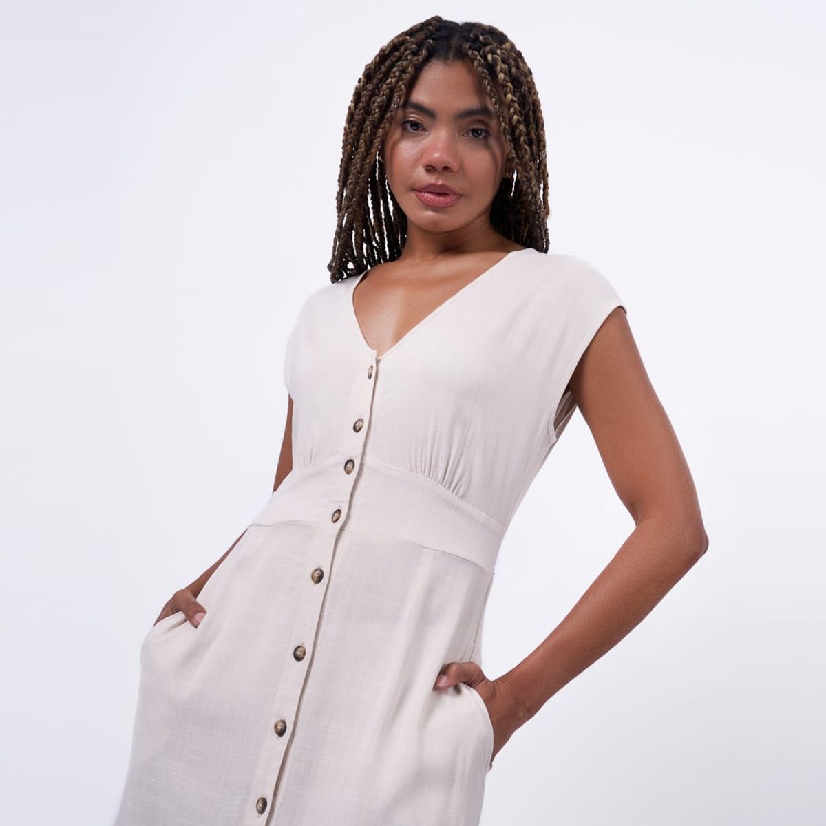 BRONCO - VESTIDO AP25URSUL LINO