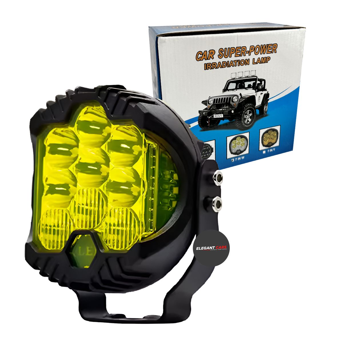 JET - Faros Led Force 6-5Pulg +DRL  Ambar  Alta potencia 2pcs