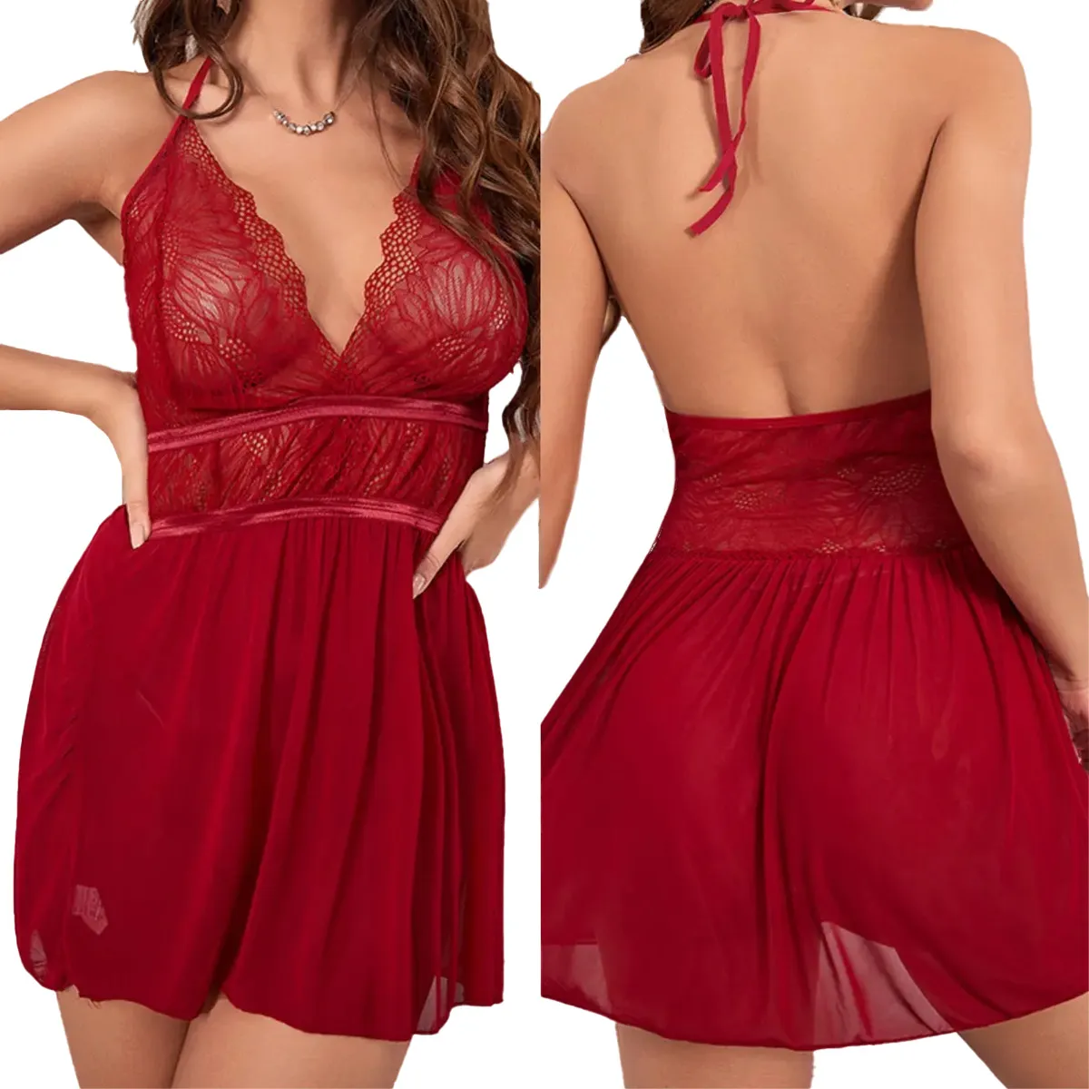 GENERICO - Sexy lenceria con espalda descubierta