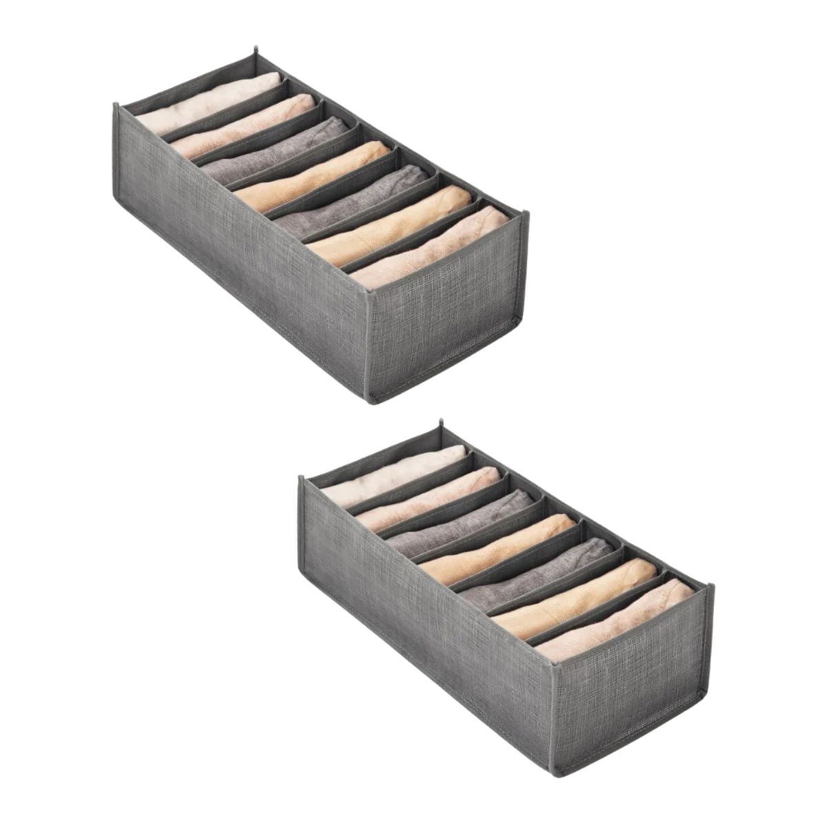 INSPIRA - Set 2 Organizadores de Ropa Interior Delgado Plegable para Cajón