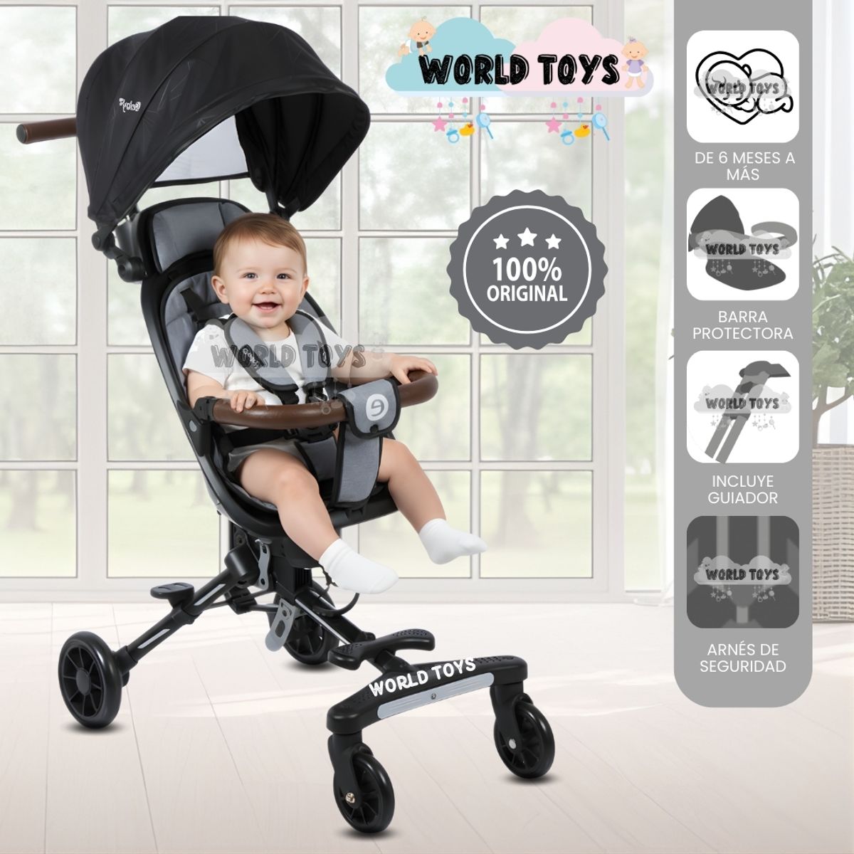 EBABY - Coche Plegable «EASY RIDE» Edición Limitada Gray