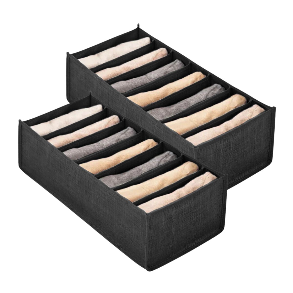 INSPIRA - Set 2 Organizadores de Ropa Interior Delgado Plegable para Cajón