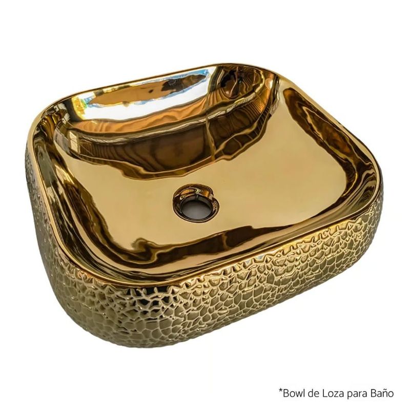 EJESA CREA TU ESPACIO IDEAL - Lavamanos Ovalado Luxury Gold