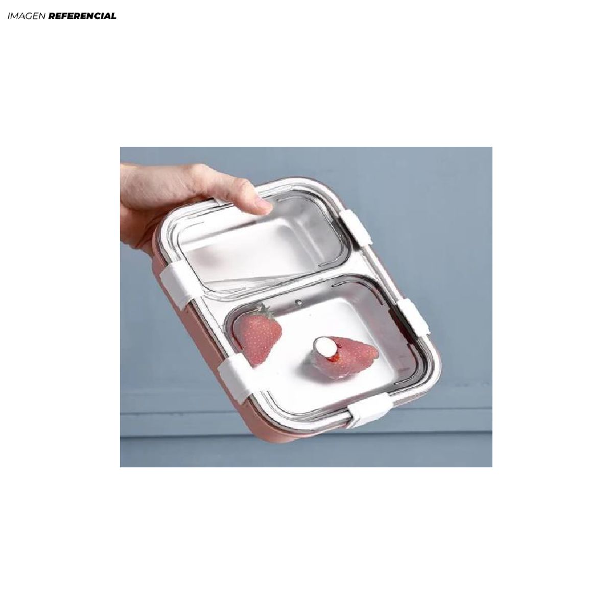 GENERICO - Táper de acero Inoxidable Premium Antiderrame para Ellas