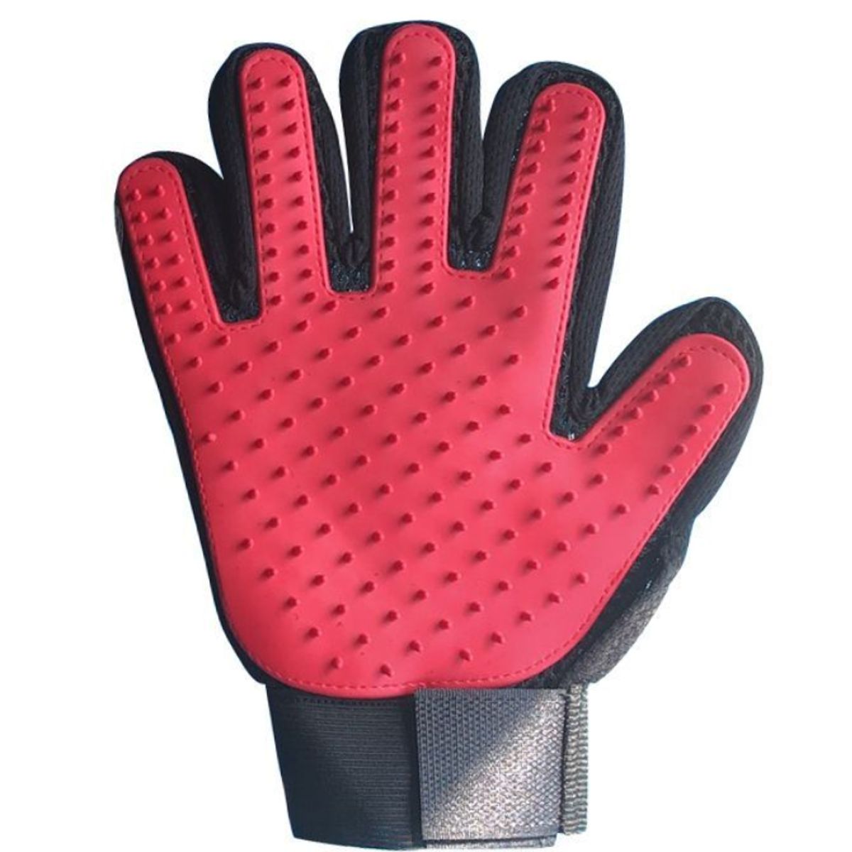 GENERICO - GUANTE QUITA PELOS PARA MASCOTAS COLOR ROJO