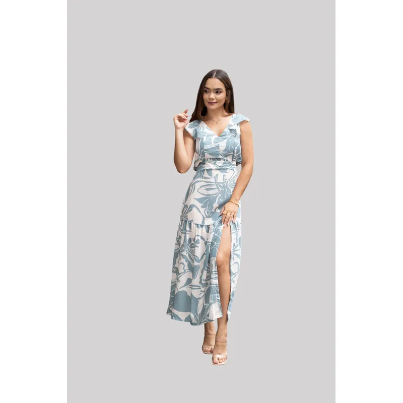 NANCY'S COLLECTION - Vestido Largo de flores Nancys Collection