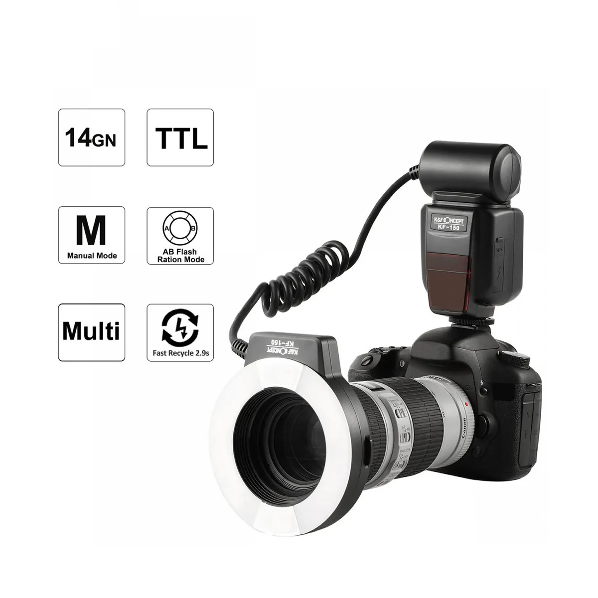 K&F CONCEPT - Flash macro KF-150 - Nikon - K&F Concept