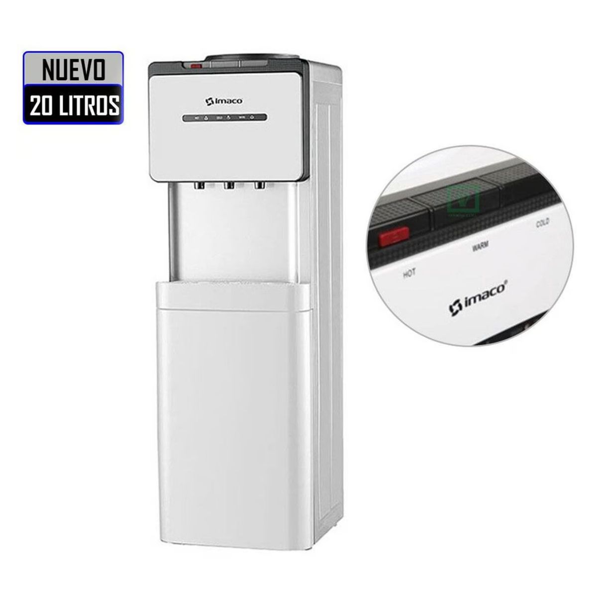 IMACO - DISPENSADOR DE AGUA FRIA Y CALIENTE IMACO WD5908- 20LTS
