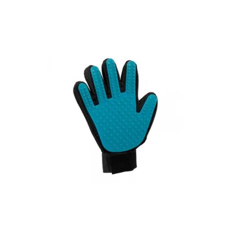 GENERICO - GUANTE QUITA PELOS PARA MASCOTAS COLOR CELESTE