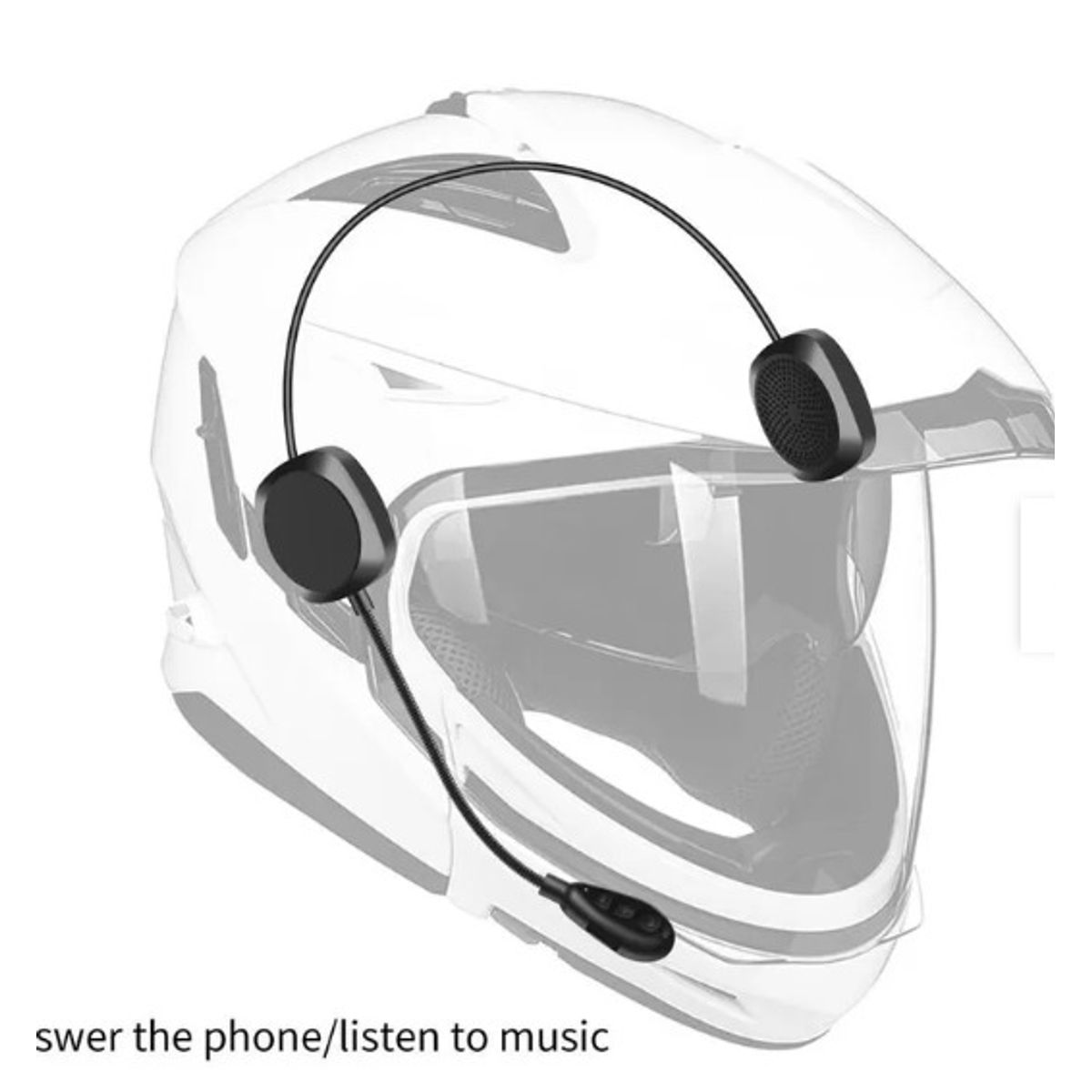 GENERICO - Auriculares Inalámbricos Bluetooth Casco De Motocicleta Manos Libres