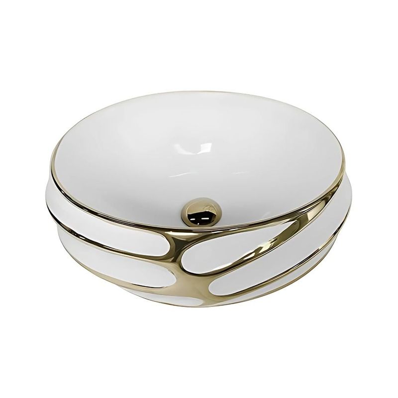 EJESA CREA TU ESPACIO IDEAL - Lavamanos Circular Messina Gold