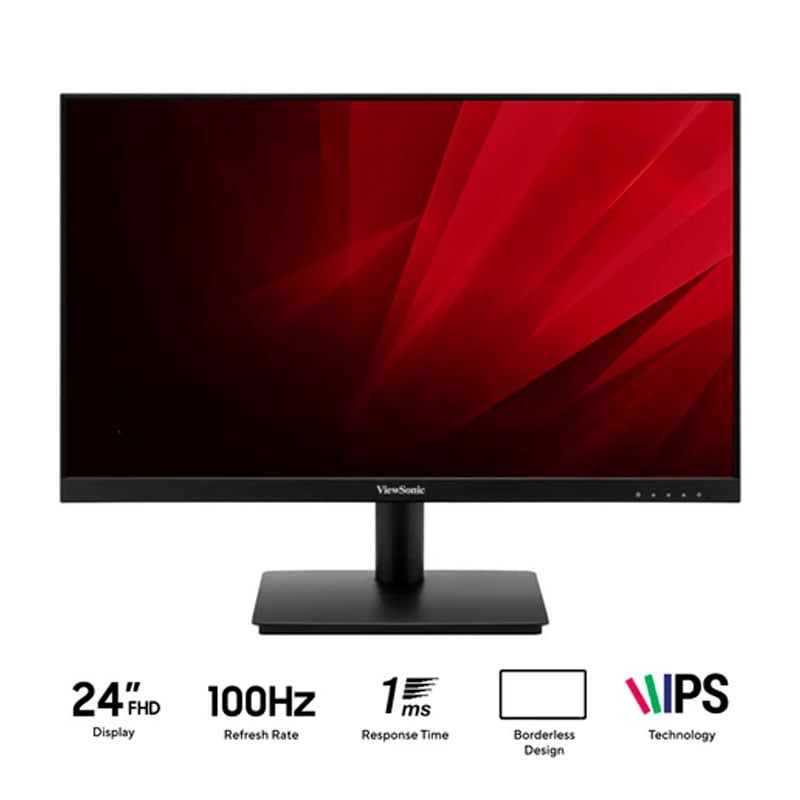 VIEWSONIC - Monitor VA240-H con tecnología IPS de 24" FHD (1920 x 1080) 100 Hz