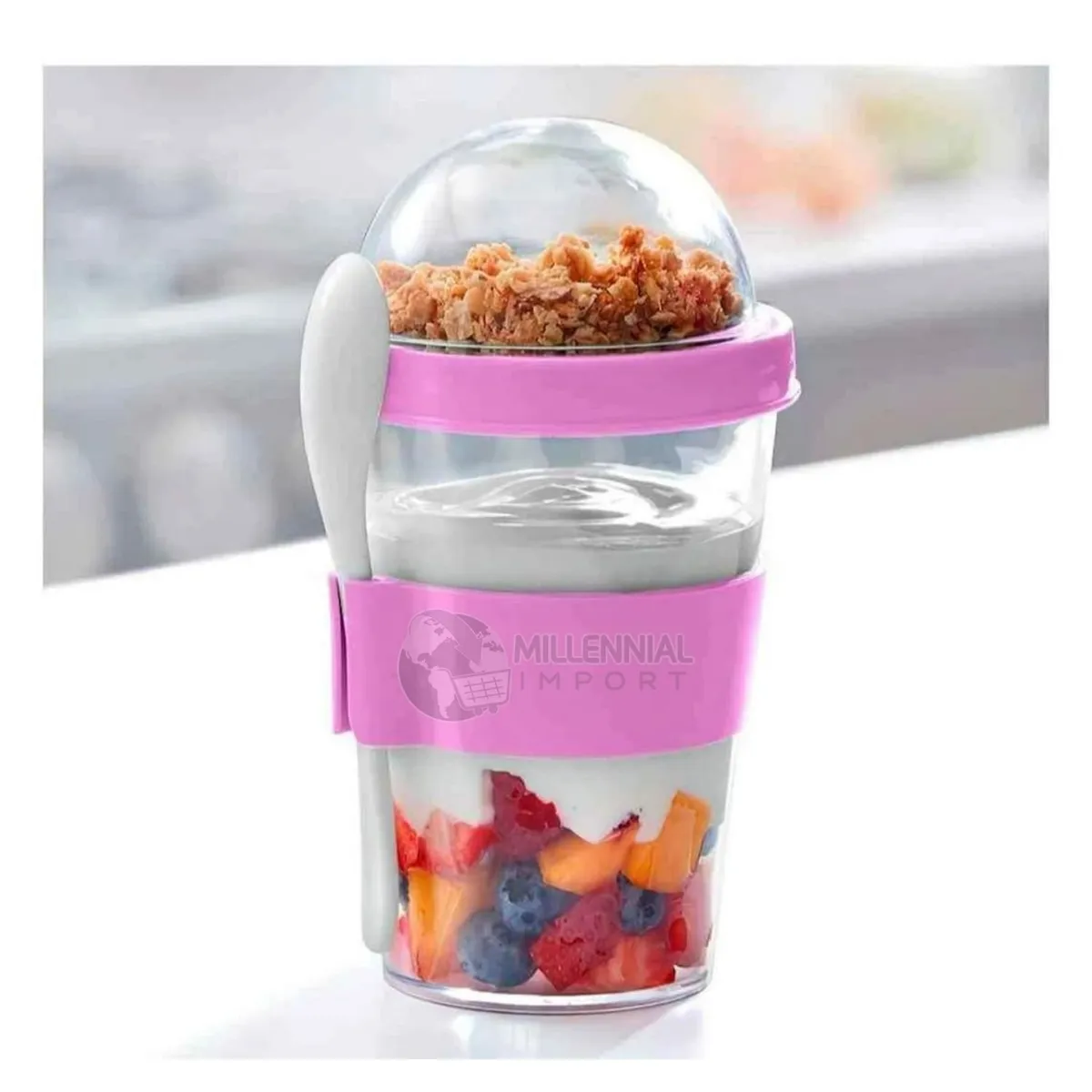 GENERICO - Yogurtera en Vaso incluye Cuchara de 350 ml para Niña