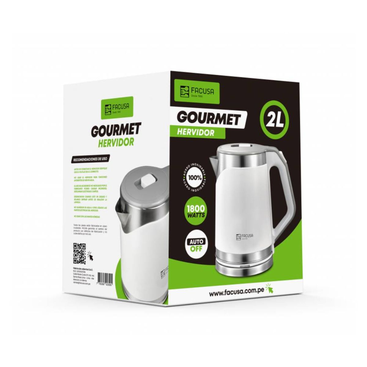 FACUSA - HERVIDOR GOURMET 2.0 LT. 982001103 - FACUSA