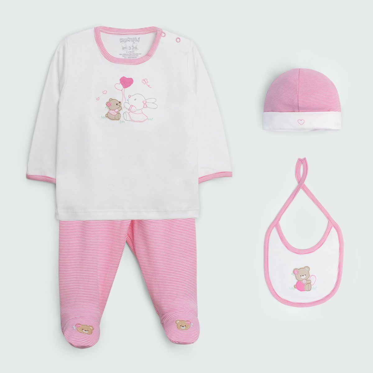 KUKULI - AJUAR LISTADO BEBITA UNISEX M1230