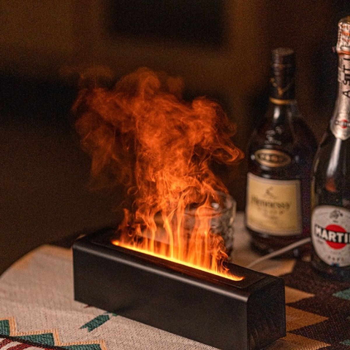 AURELA - LumeAura™ - Humidificador de aromaterapia con llama de simulación y cable USB