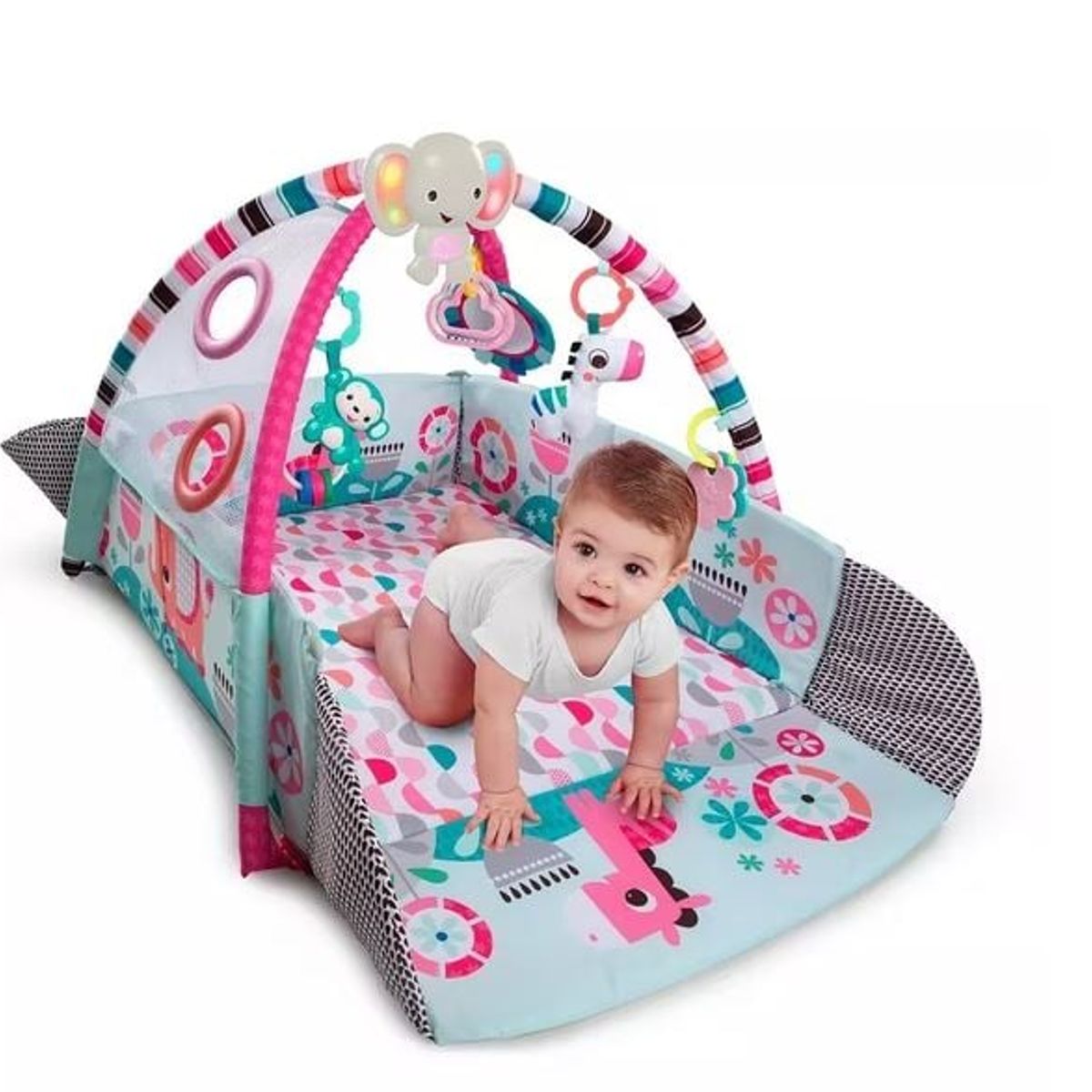 GENERICO - Gimnasio Piscina Actividades Musical 5 en 1 con 30 Pelotas