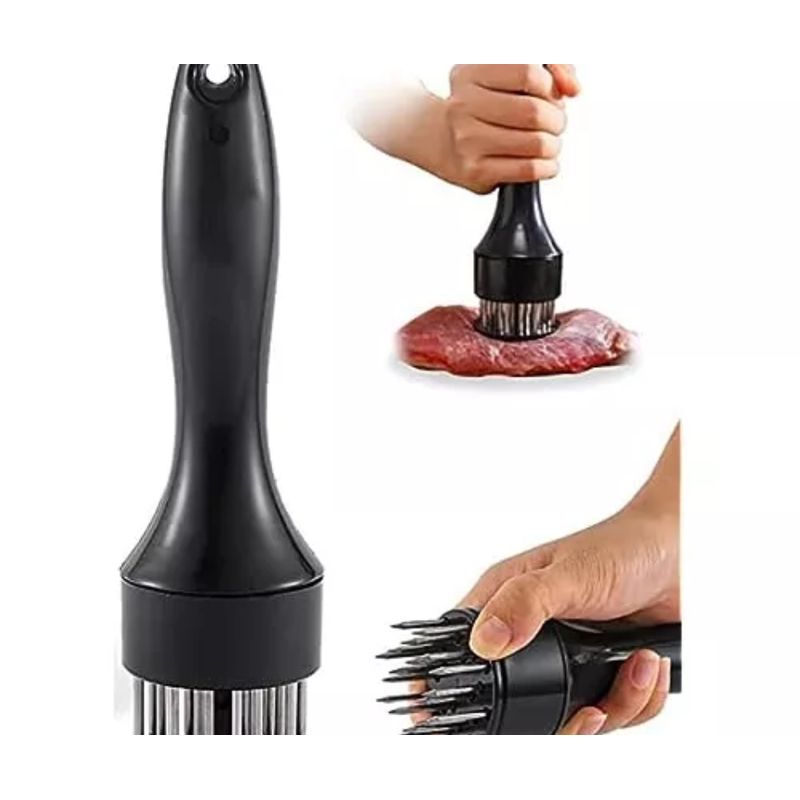 STAINLESS STEEL - ABLANDADOR MANUAL DE CARNES COLOR NEGRO