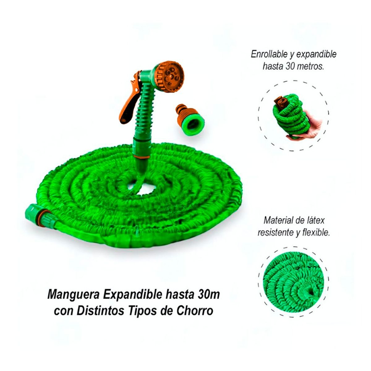 MAGIC - Manguera Expandible para Jardineria de 15 Metros ERGO