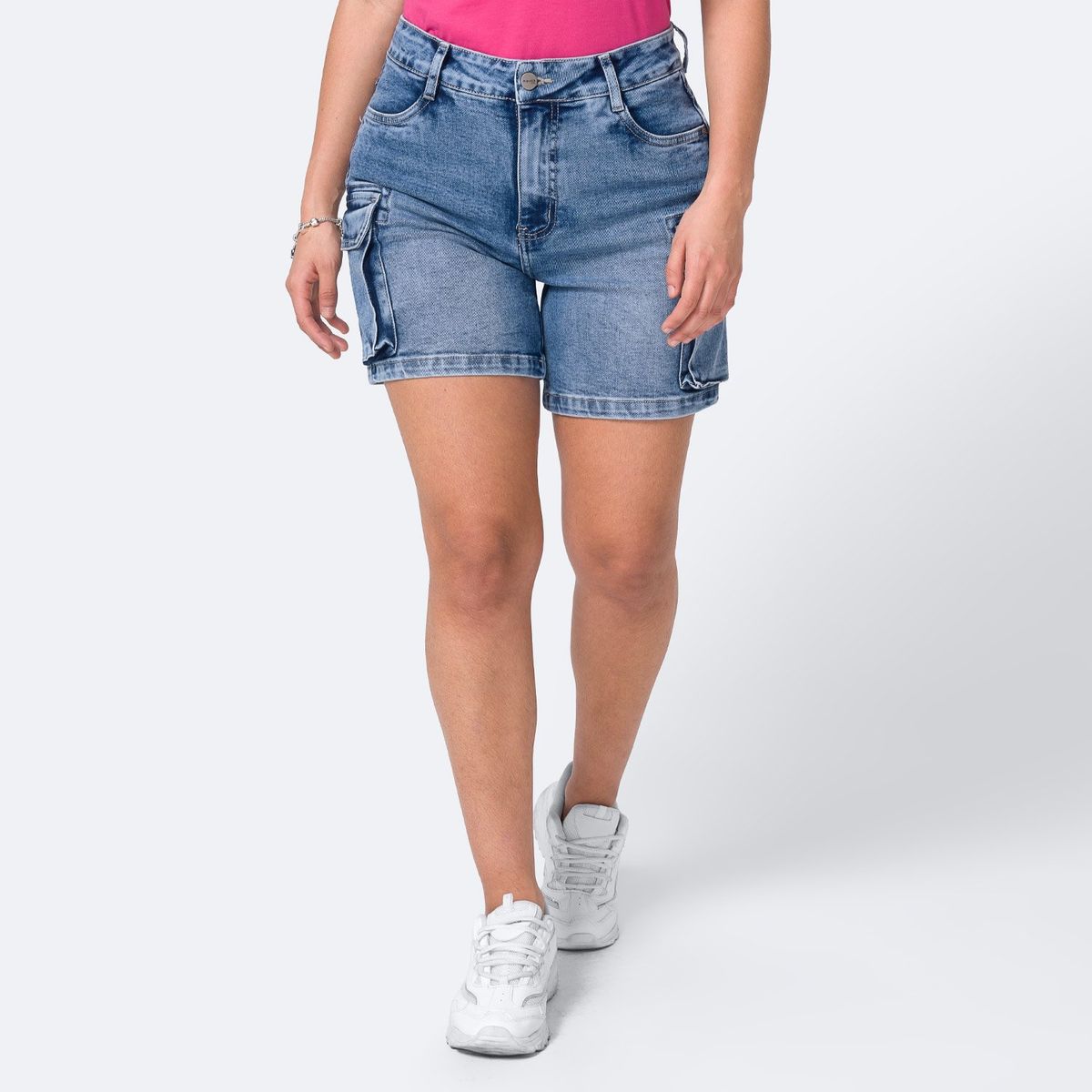 PIONIER - Bermuda Cargo Denim Stretch Dayanih Pionier