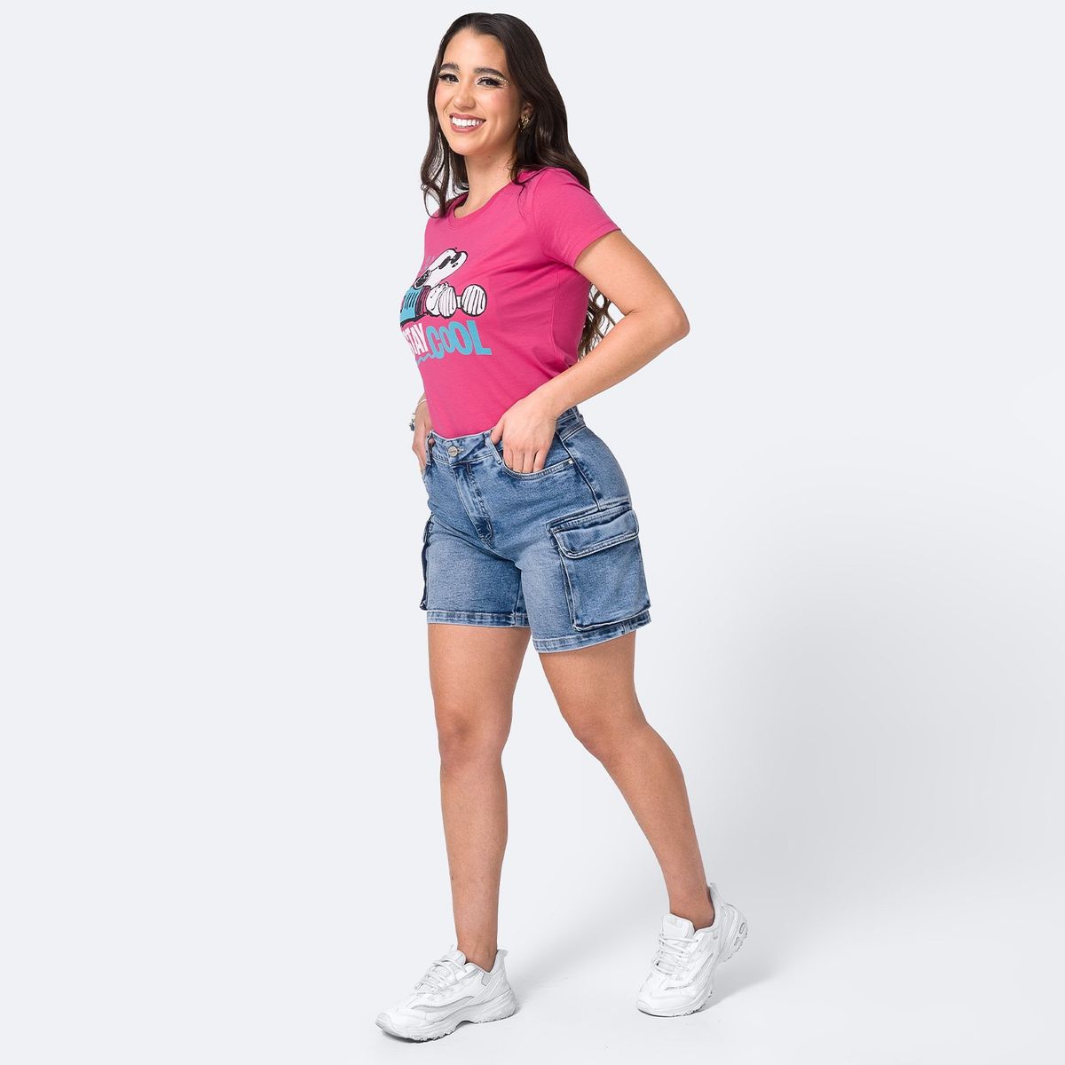 PIONIER - Bermuda Cargo Denim Stretch Dayanih Pionier