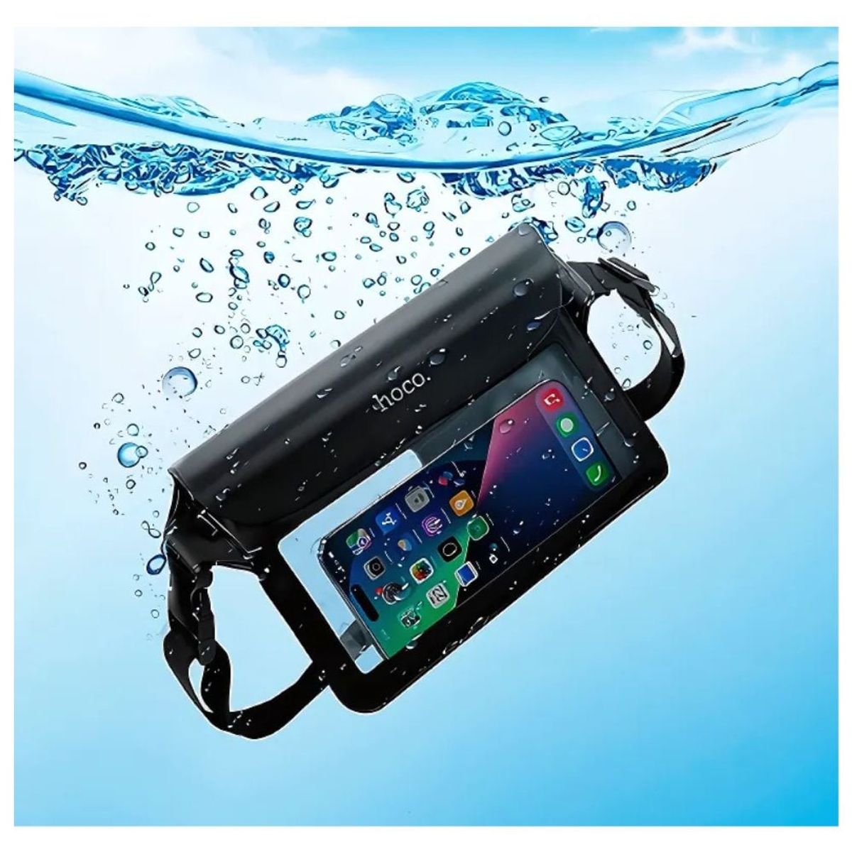 GENERICO - Funda Impermeable IPX8 para Móviles Horizontal HOCO HX51