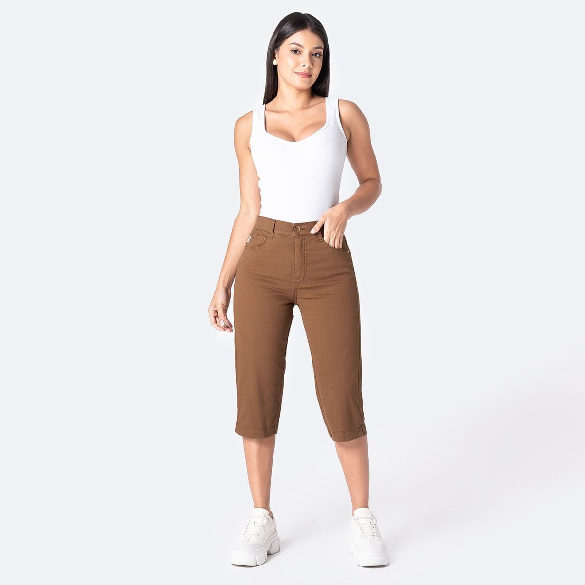 PIONIER - Cropped Drill Stretch Diana Pionier