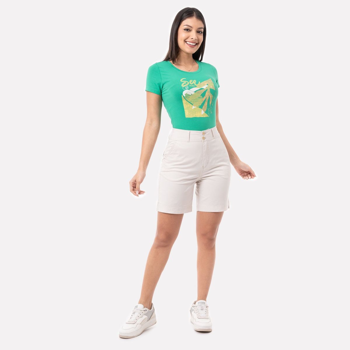 PIONIER - Bermuda Tafeta Kaory Pionier