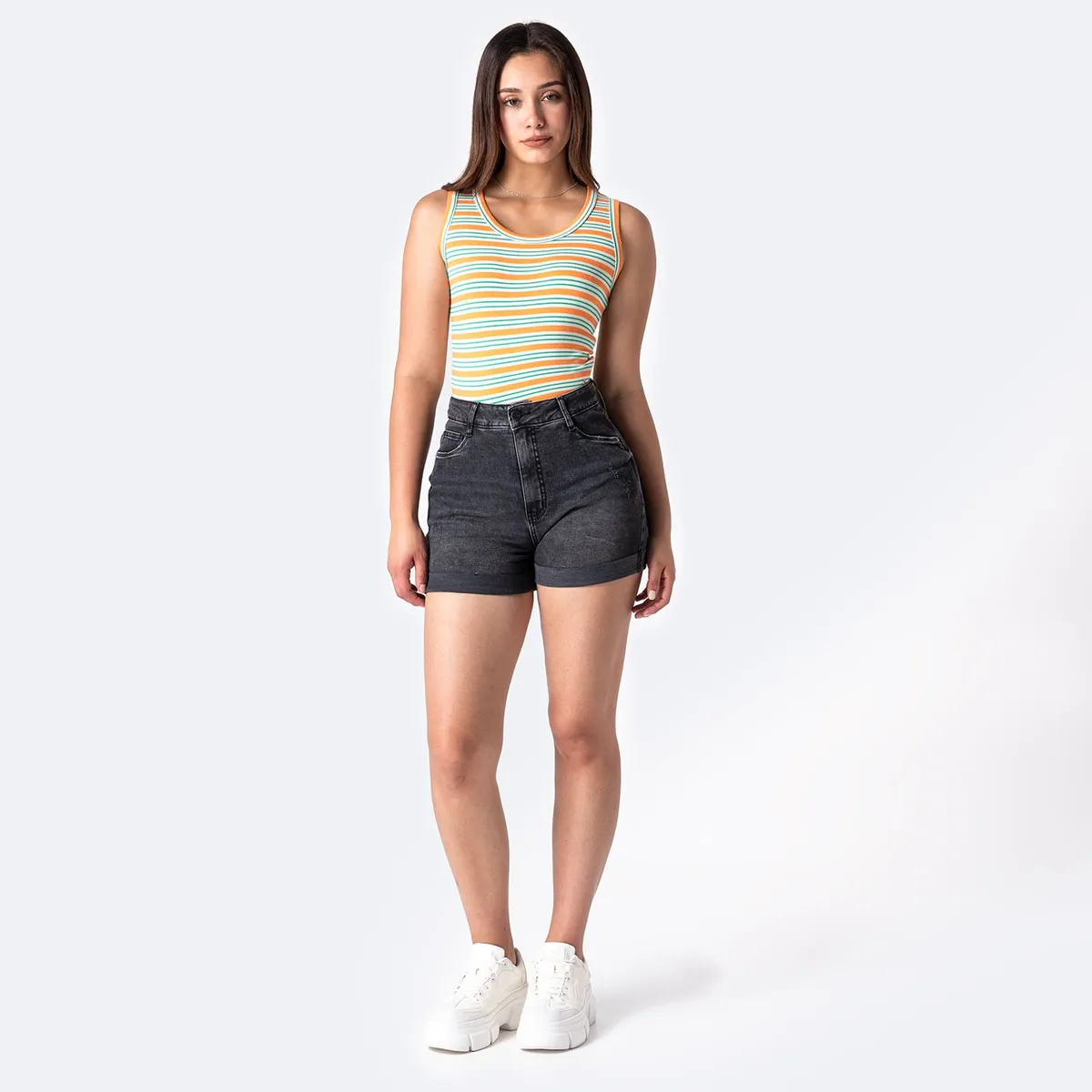 PIONIER - Short Denim Stretch Mariham Pionier