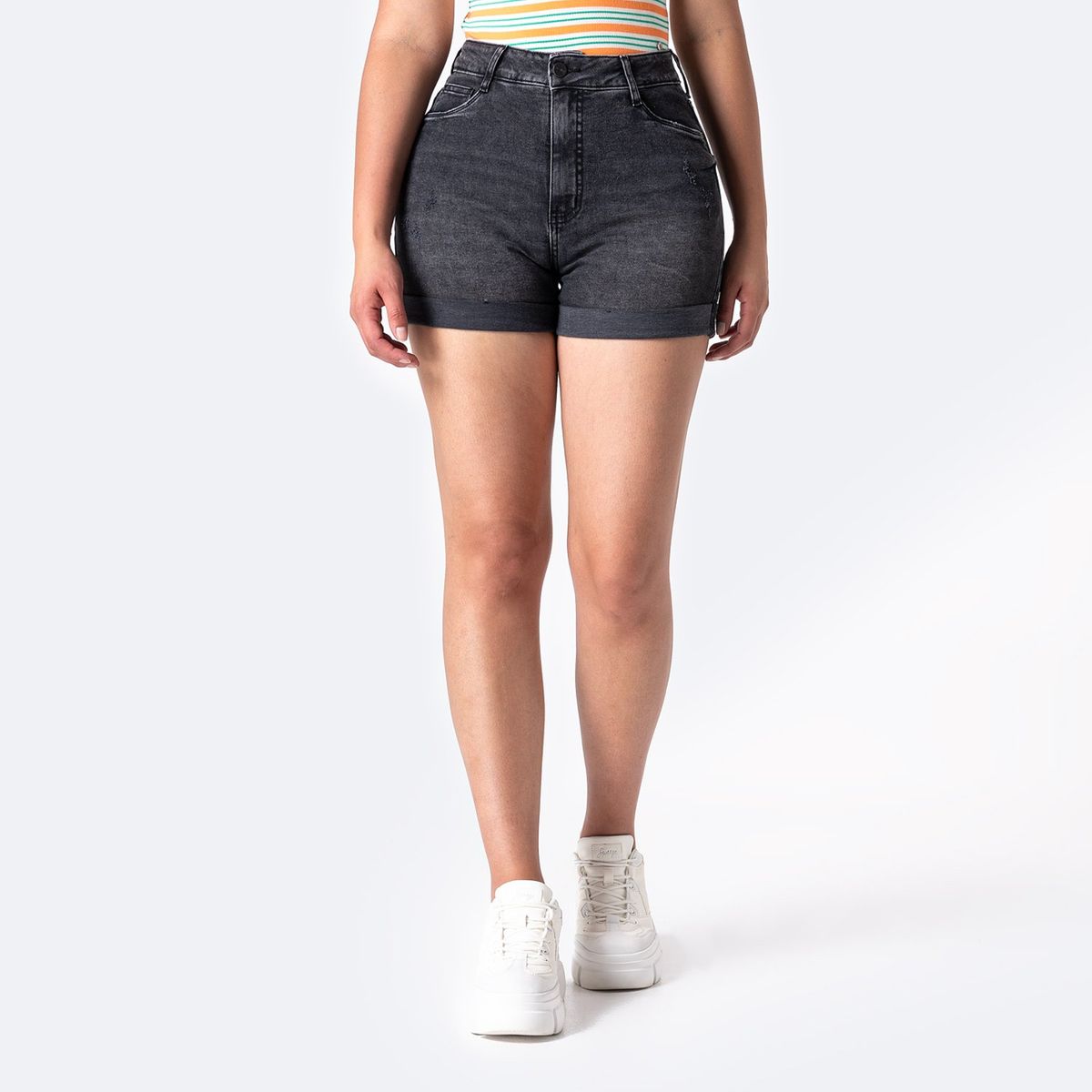 PIONIER - Short Denim Stretch Mariham Pionier