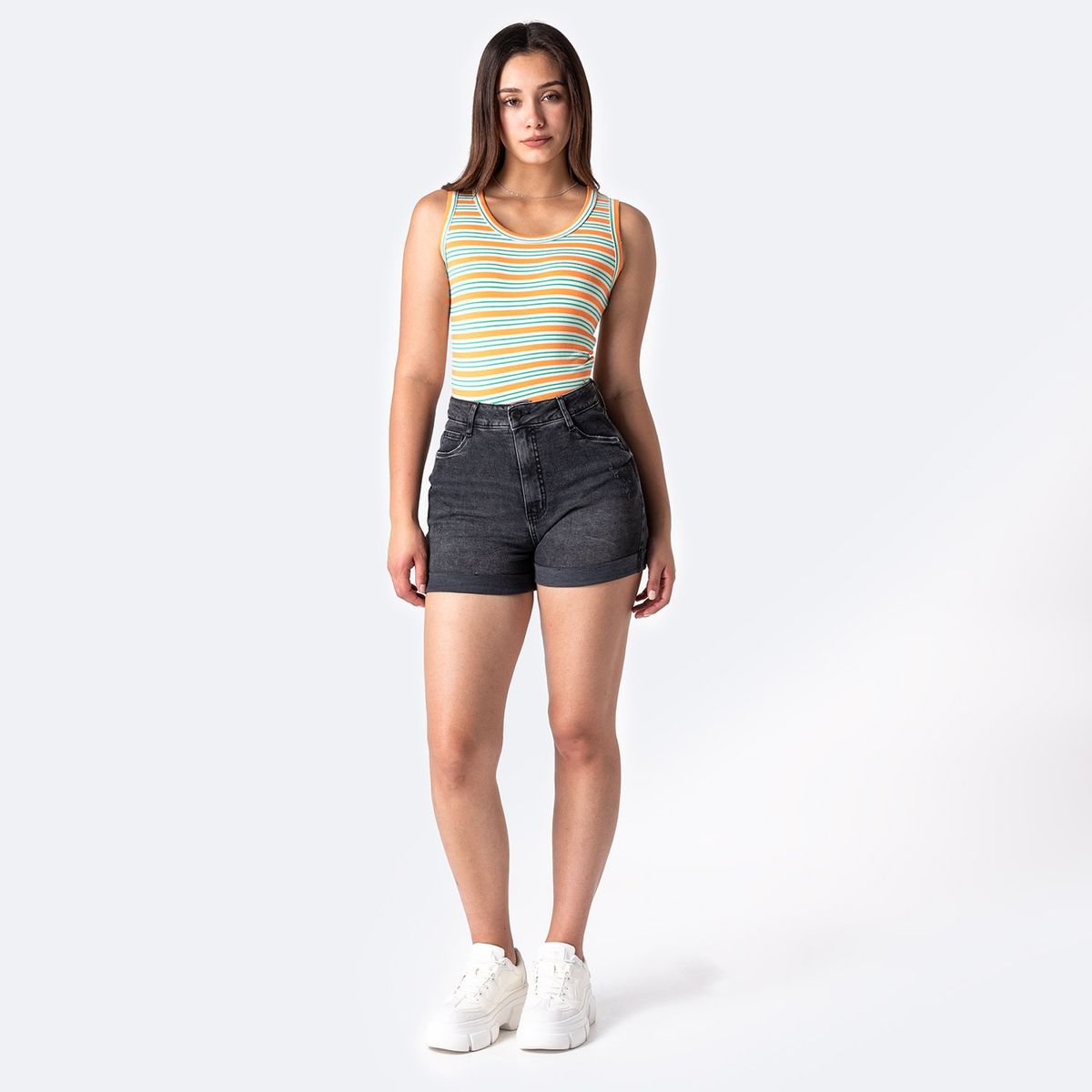 PIONIER - Short Denim Stretch Mariham Pionier