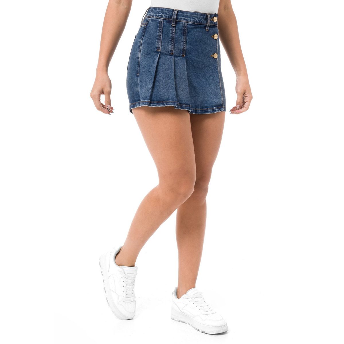 FITS ME - Mini Shor Denim Stretch Veksam Fits Me