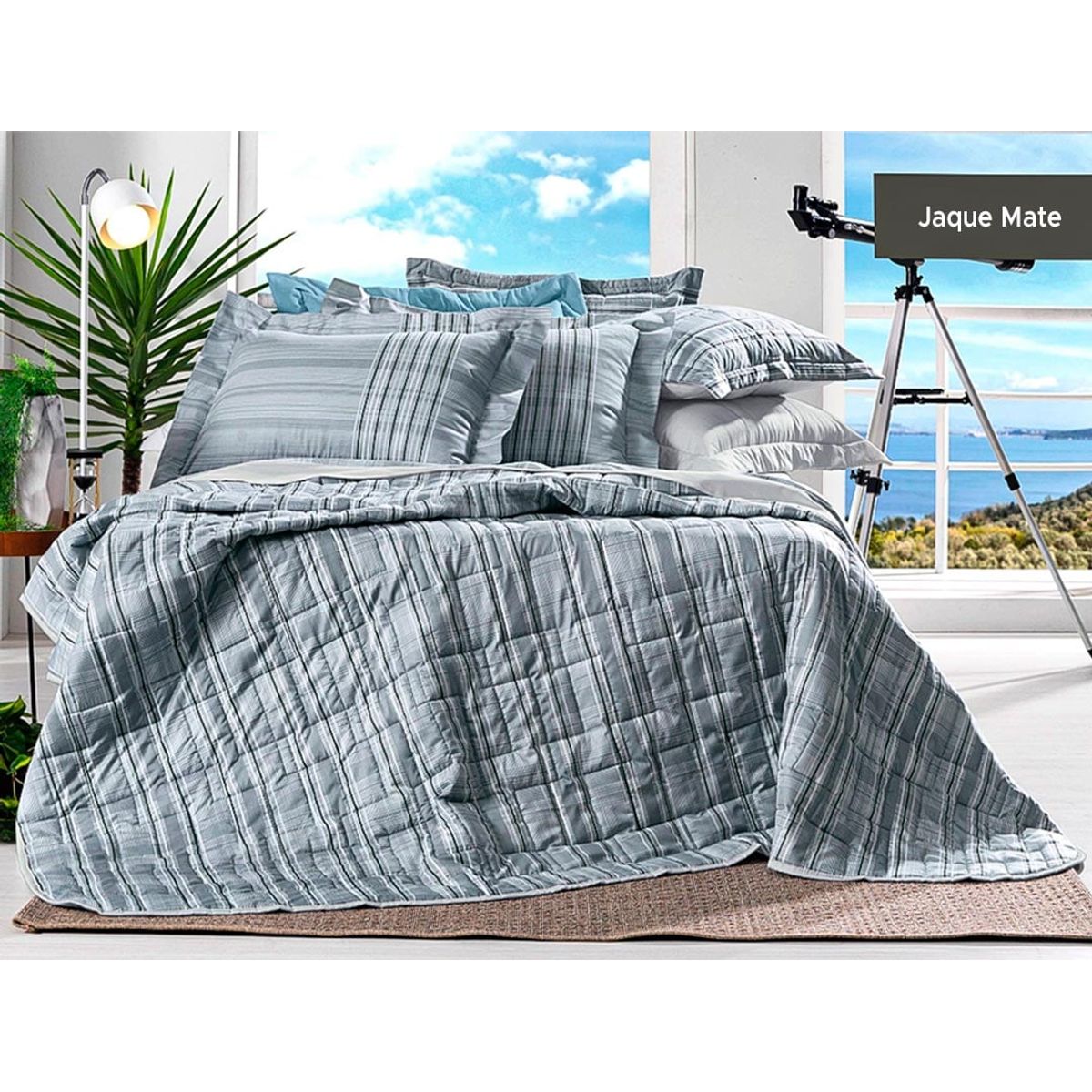 ALTENBURG - Cubrecama + Sábanas  100% Algodón Pima 200 Hilos Queen - JAQUE