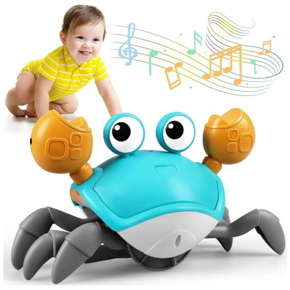 GENERICO - Cangrejo Bailarín Recargable Con Sensor De Movimiento