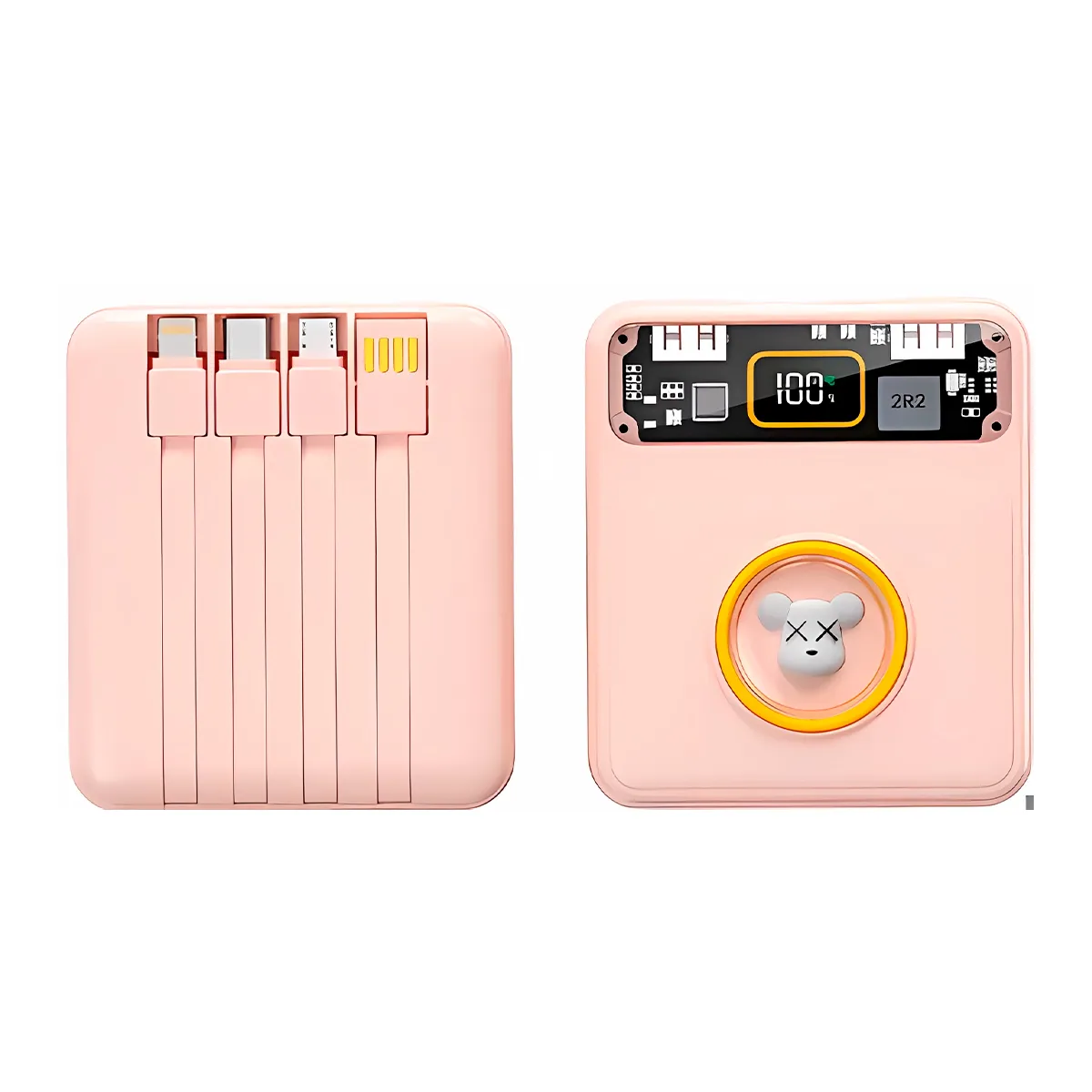 GENERICO - Power Bank Batería Portátil rosado