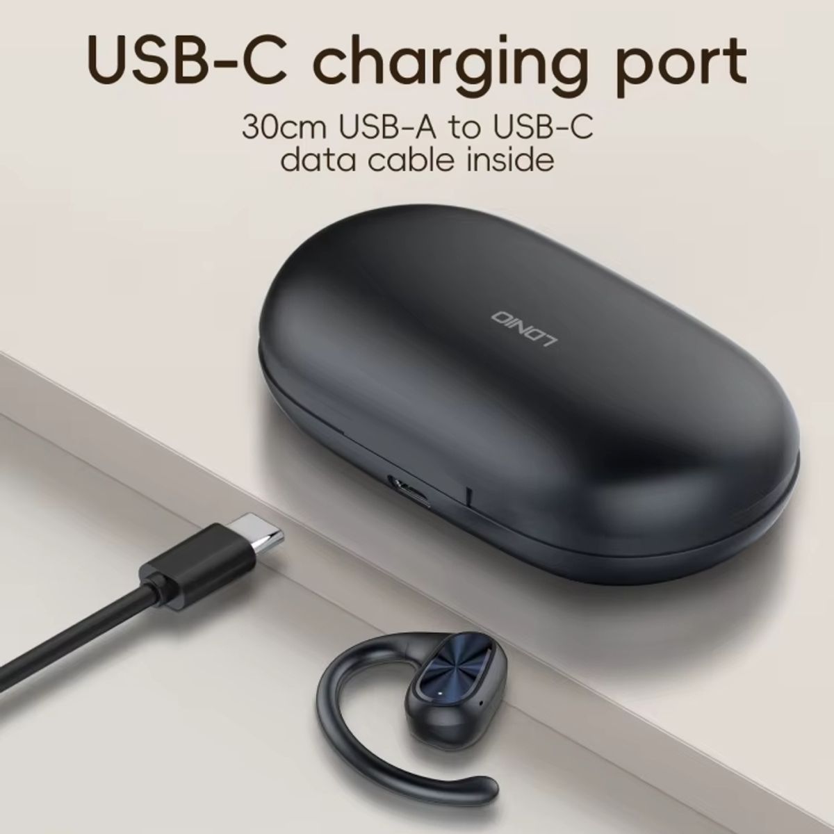 LDNIO - Audifonos Conduccion Osea  Bluetooth 5.3 Ldnio T07 30horas