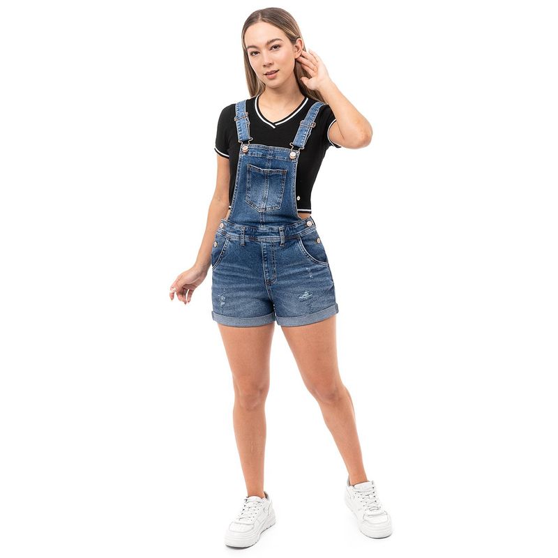 SQUEEZE - Overshort Denim Stretch Lunat Squeeze