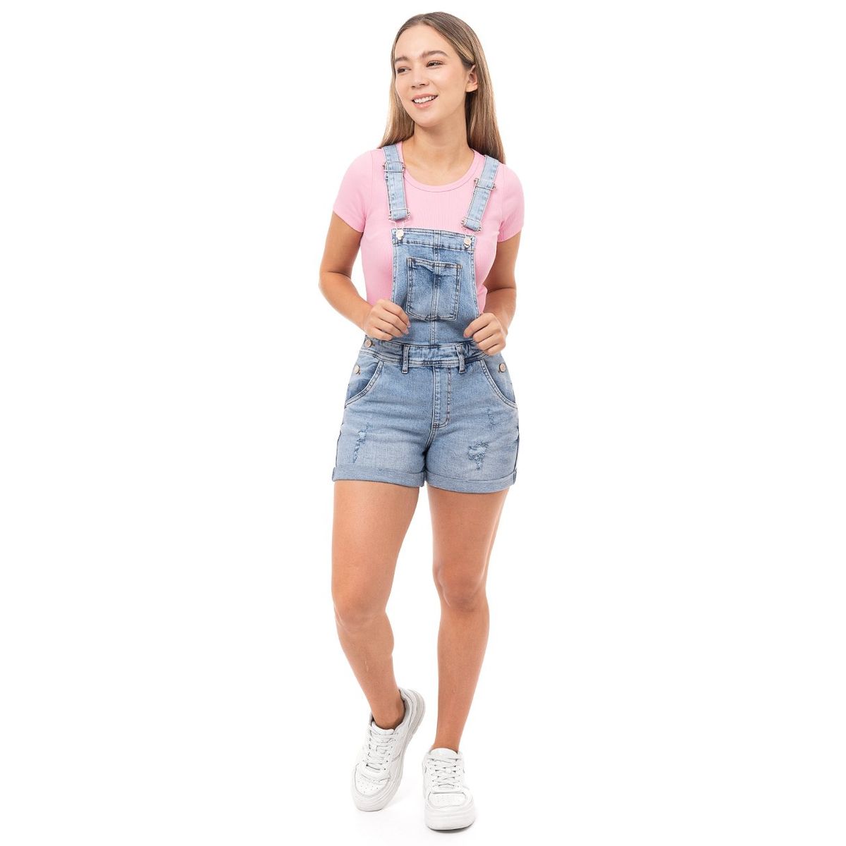 SQUEEZE - Overshort Denim Stretch Lunat Squeeze