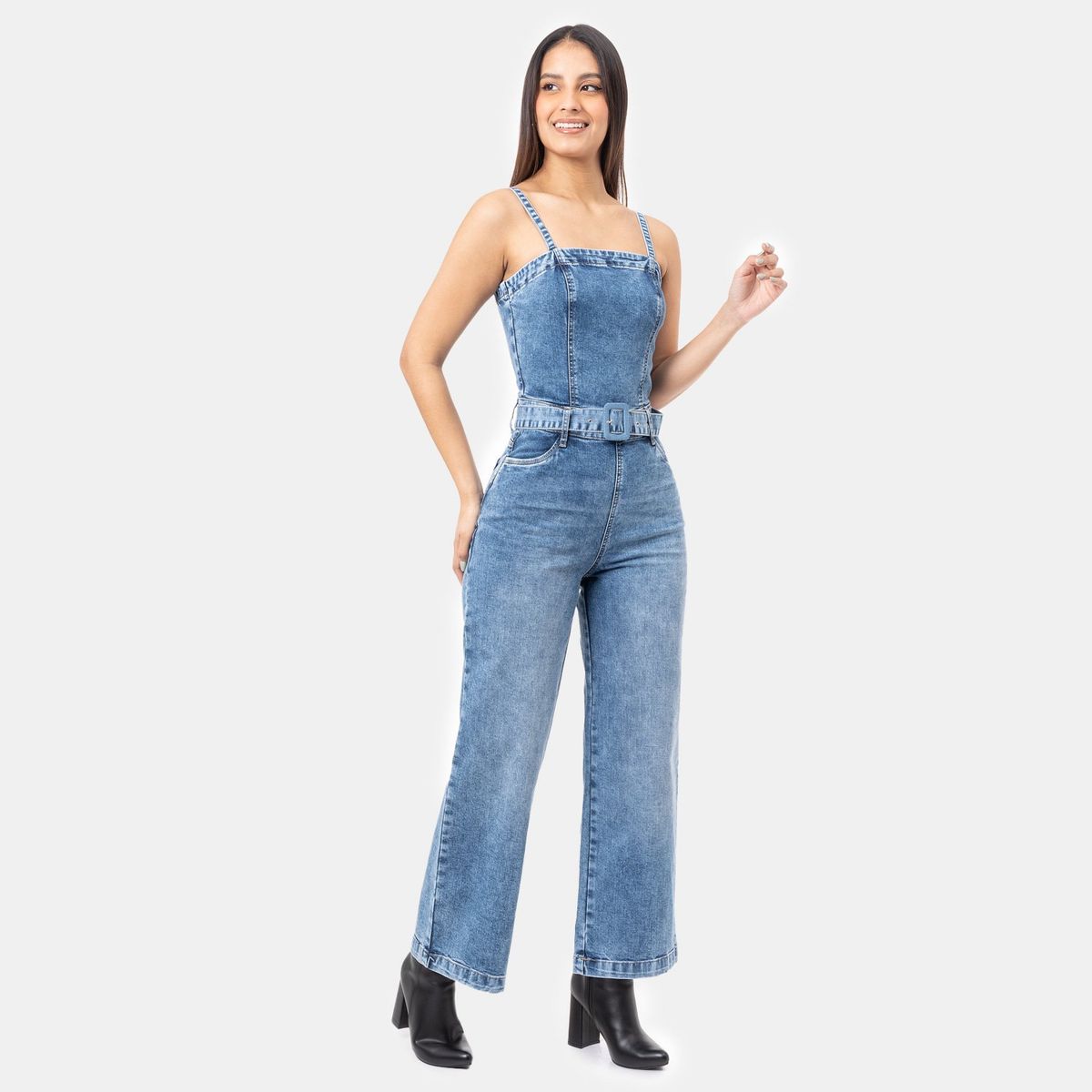 PIONIER - Enterizos Denim Stretch Verune Pionier