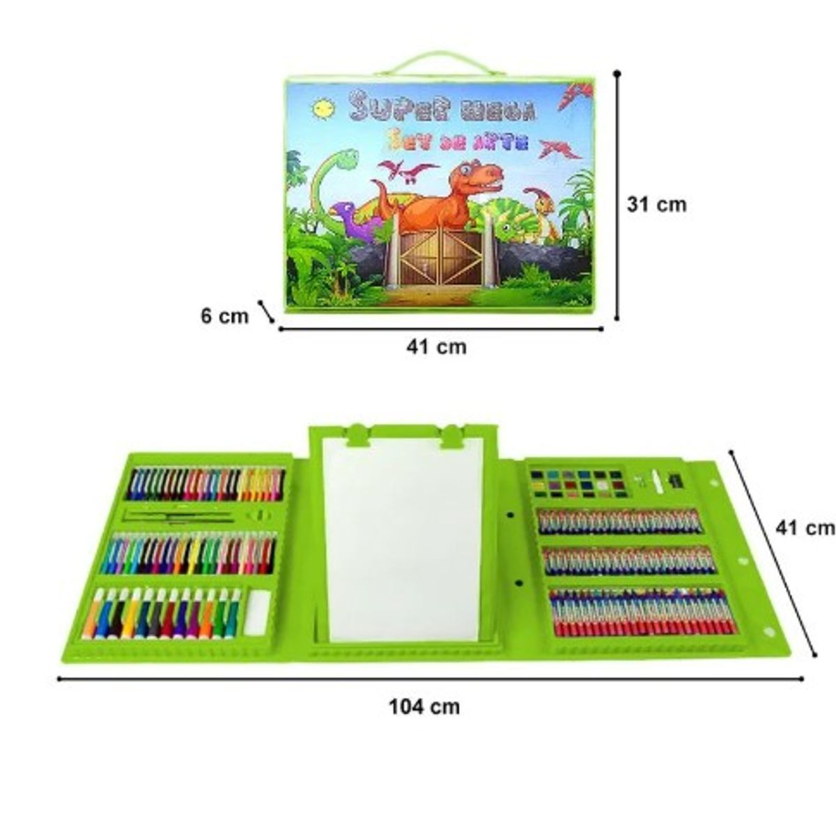 GENERICO - Mega Set de Arte 208 pzas  Y Organizador de Escritorio