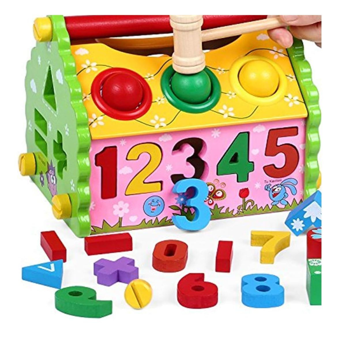 GENERICO - Juguete Didactico Casita De Madera Encaje Para Niños Armable