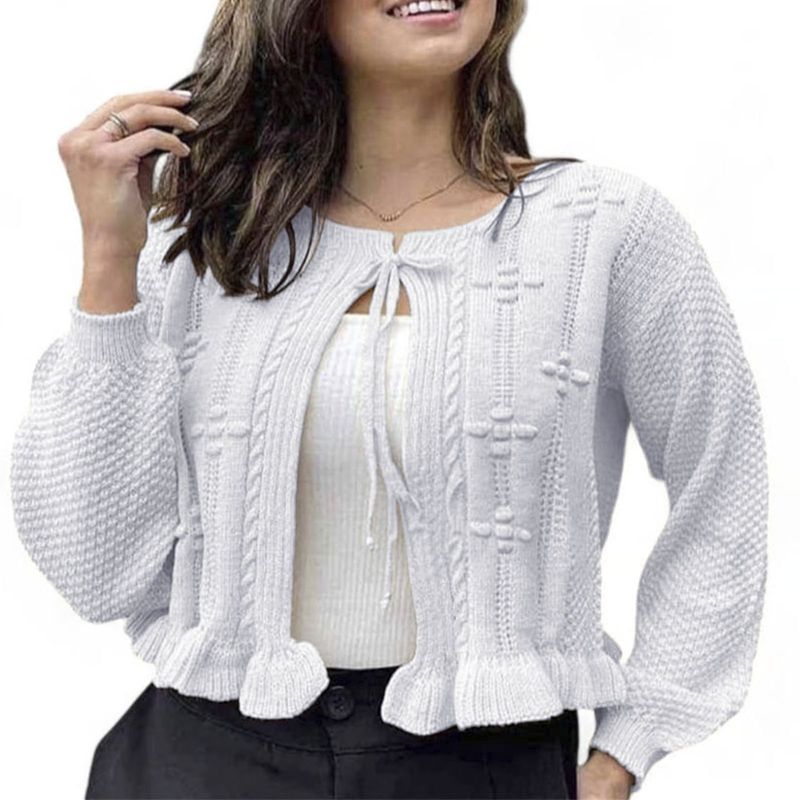 GENERICO - Chompa Trendy Mujer Tejido Jilo Alpino G359-22 Color Blanco