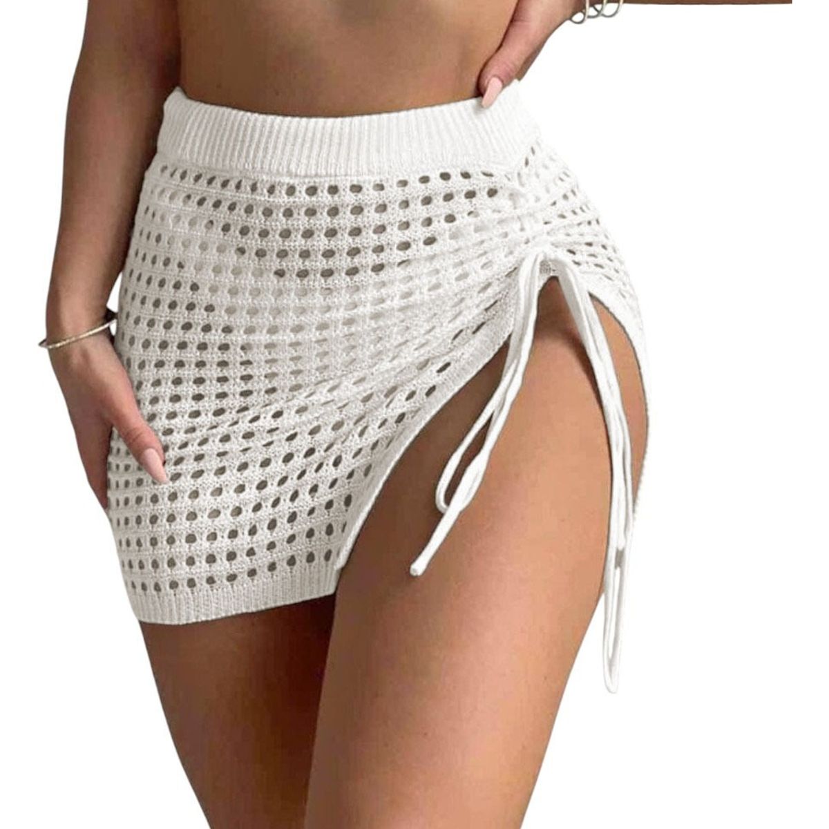 GENERICO - Salida Encanto Clasico Mujer Tejido Jilo Alpino G359-12 Color Blanco