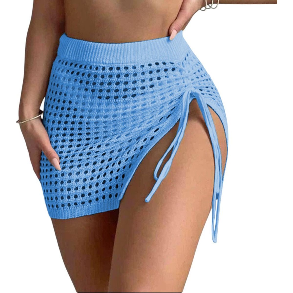 GENERICO - Salida Encanto Clasico Mujer Tejido Jilo Alpino G359-12 Color Celeste