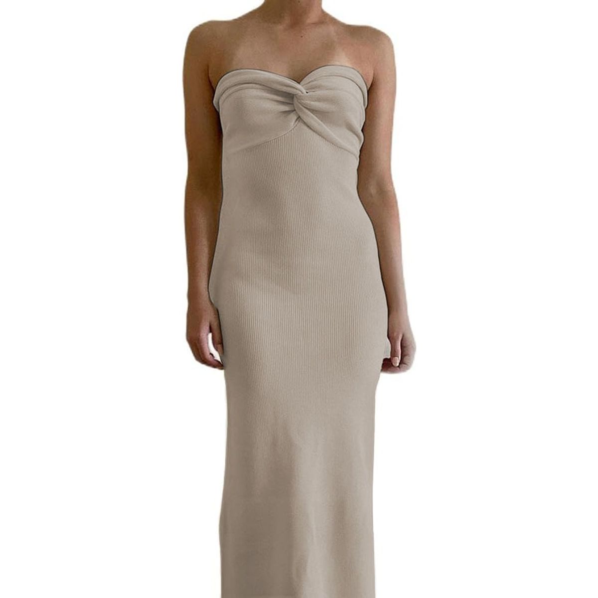 GENERICO - Vestido De Ensueño Mujer Tejido Jilo Alpino G359-23 Color Plomo