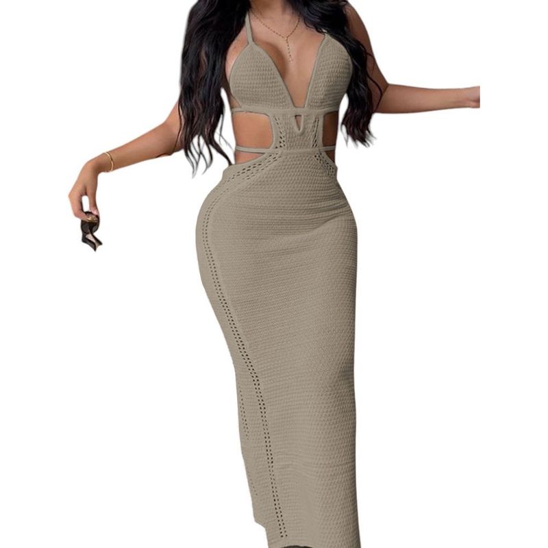 GENERICO - Vestido Luz De Estilo Mujer Tejido Jilo Alpino G459-27 Color Plomo