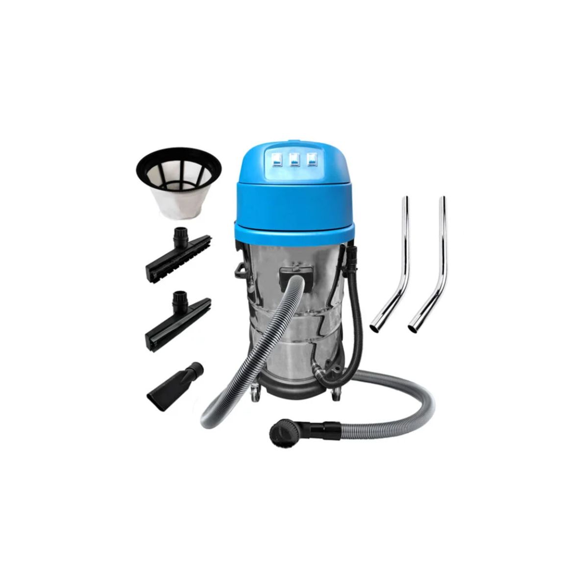 DONGCHENG - Aspirador Industrial 80L Polvo y Agua Dongcheng DVC80 3200w