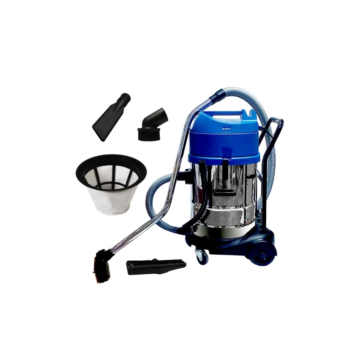 DONGCHENG - Aspirador industrial 60L Polvo y Agua Dongcheng DVC60 2300w